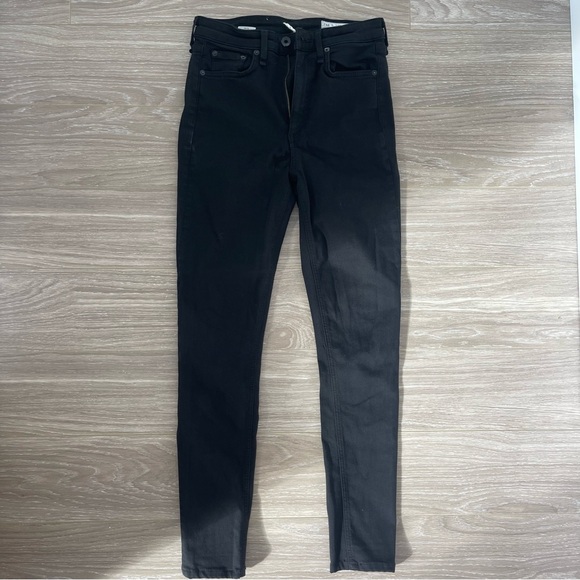 rag & bone Nina High-Rise Skinny Jeans Black - Picture 2 of 6